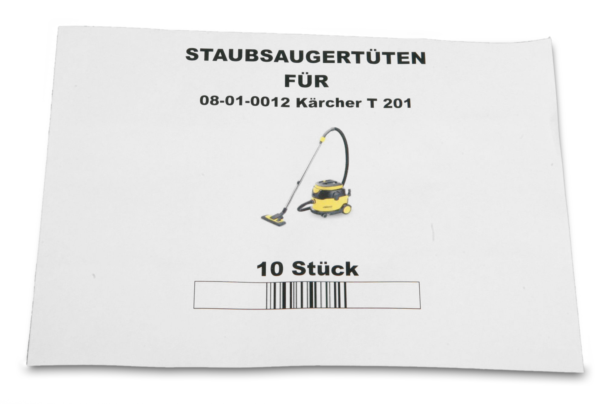 10 Hochwertige Staubsaugerbeutel passend für Kärcher T201 Kesselsauger mehrlagig