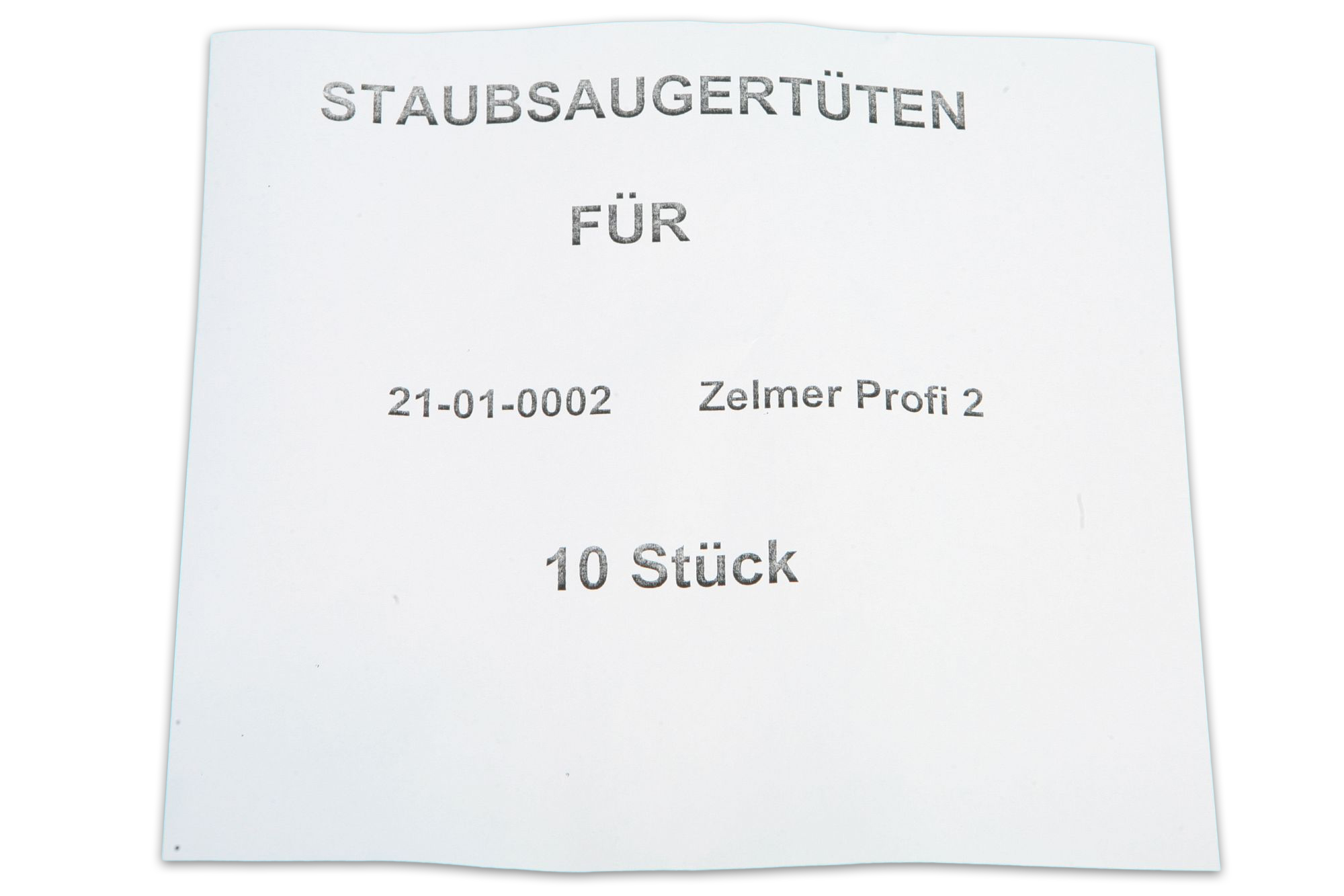 10 Staubsaugerbeutel passend für Zelmer Professional Profi 1A, Profi 2, Profi 4