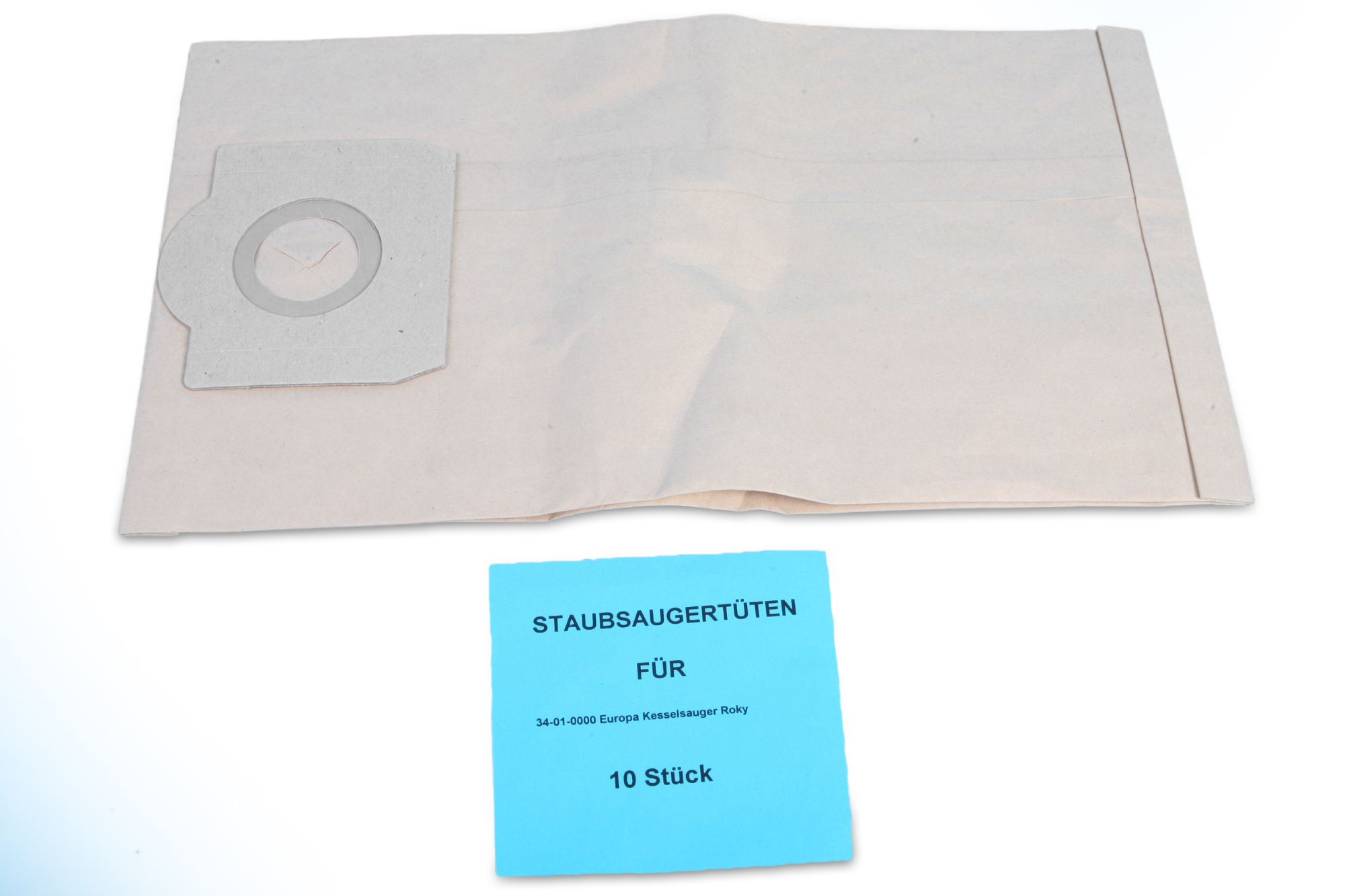10 Staubsaugerbeutel passend für Europa Rocky 1, Cleanfix Silence 180, Base 103