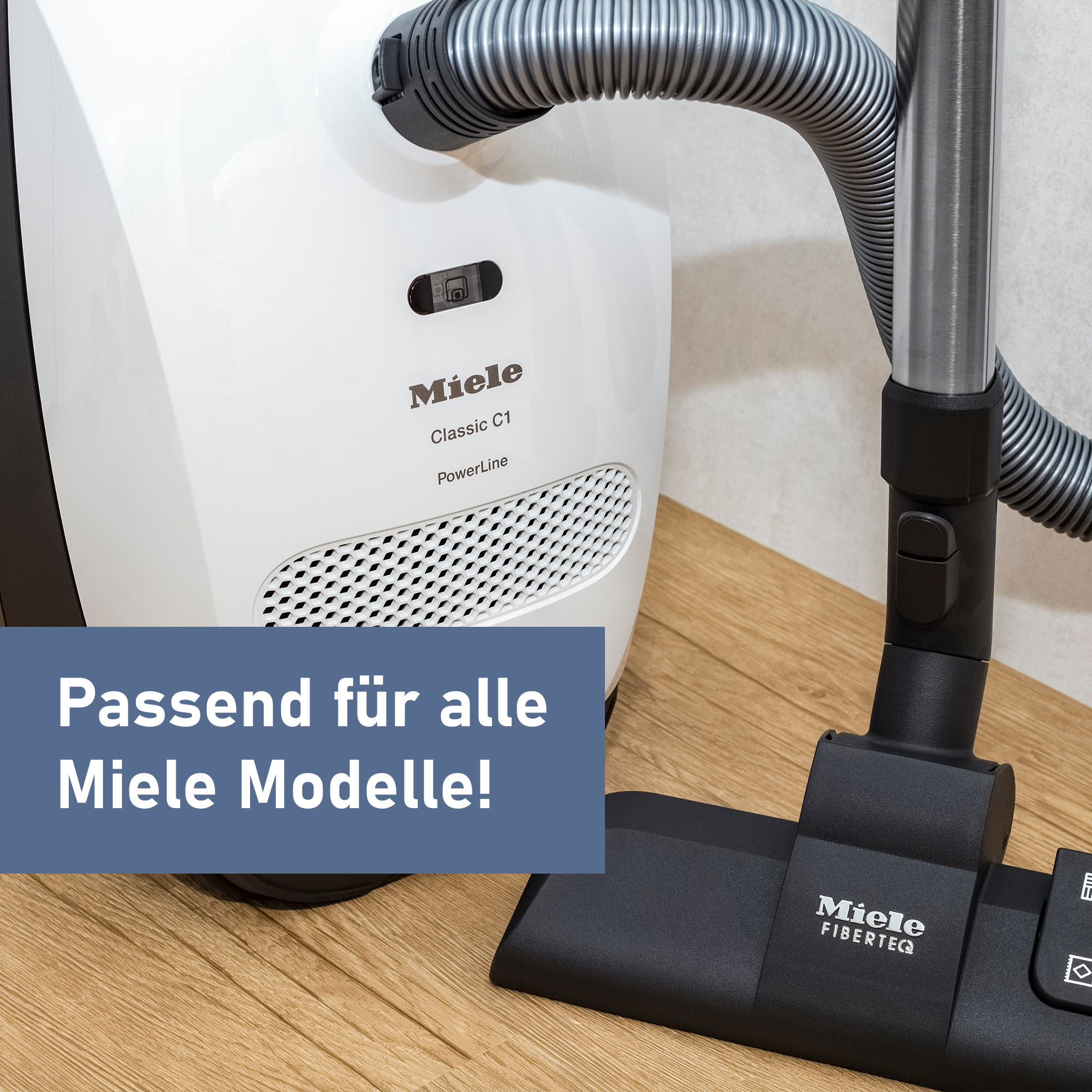 Teleskoprohr passend für alle Miele Staubsauger mit Klick Funktion