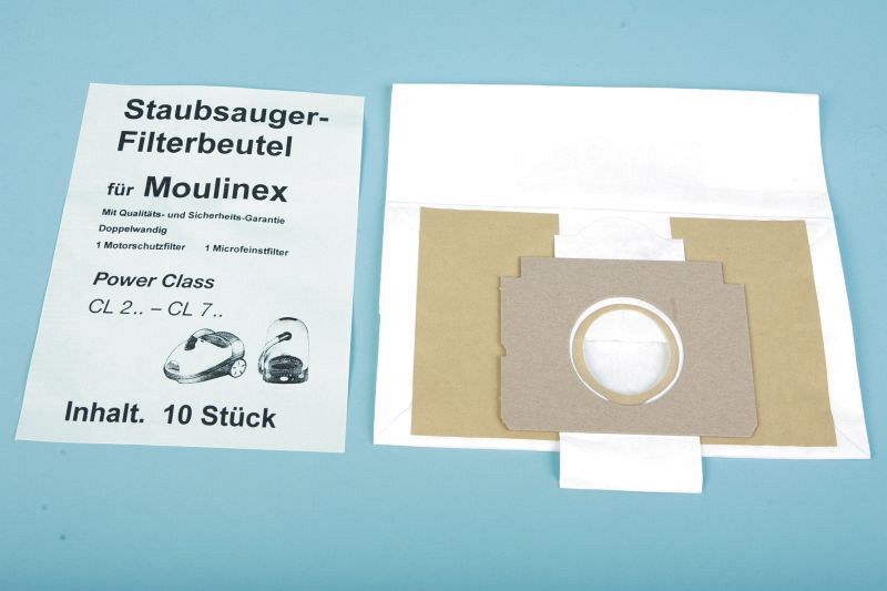10 Staubsaugerbeutel Moulinex Power Class u.a. - MX 95