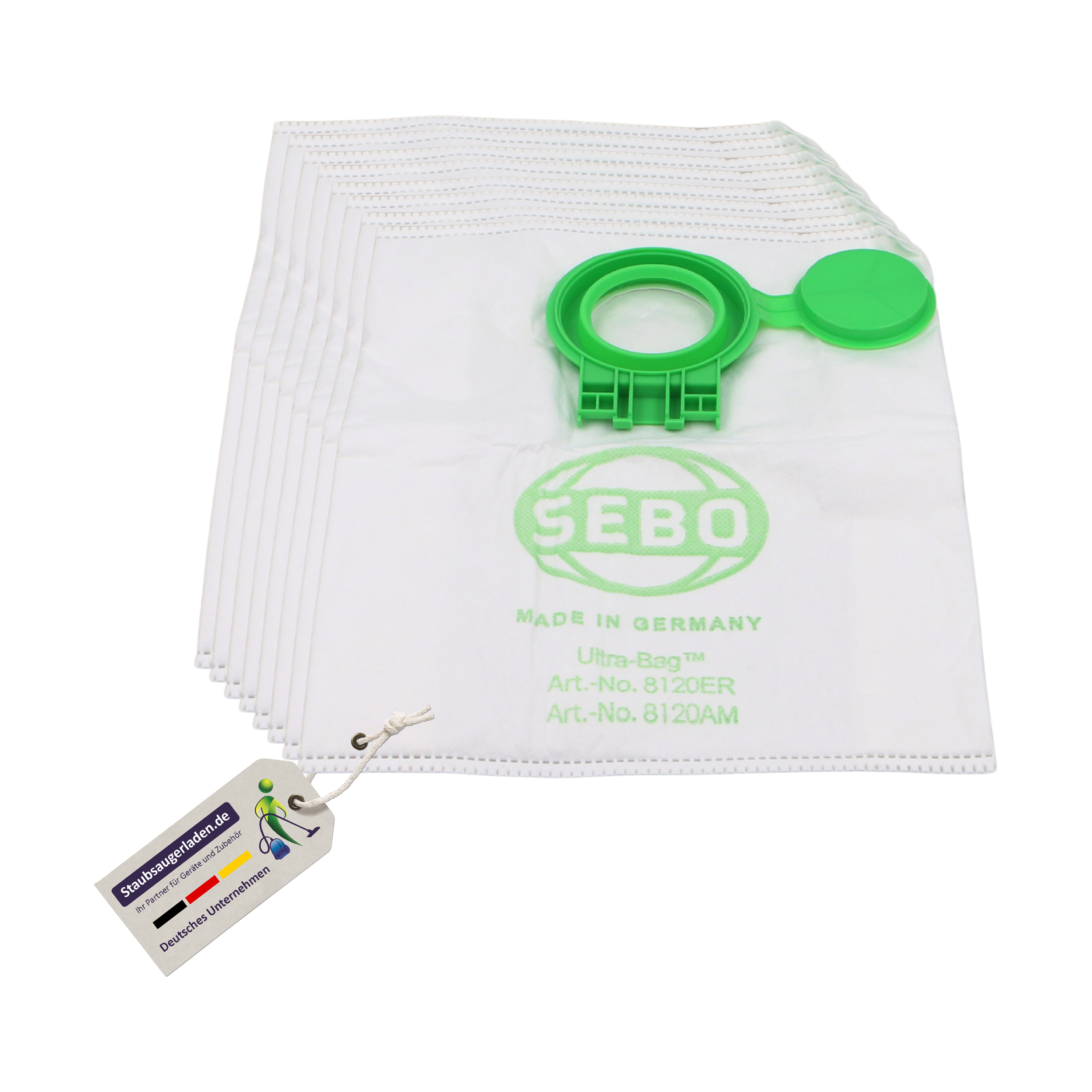 Sebo Filterbox 8120ER 8 Ultra-Bag Filtertüten Staubsaugerbeutel für D1 D2 D3 D4
