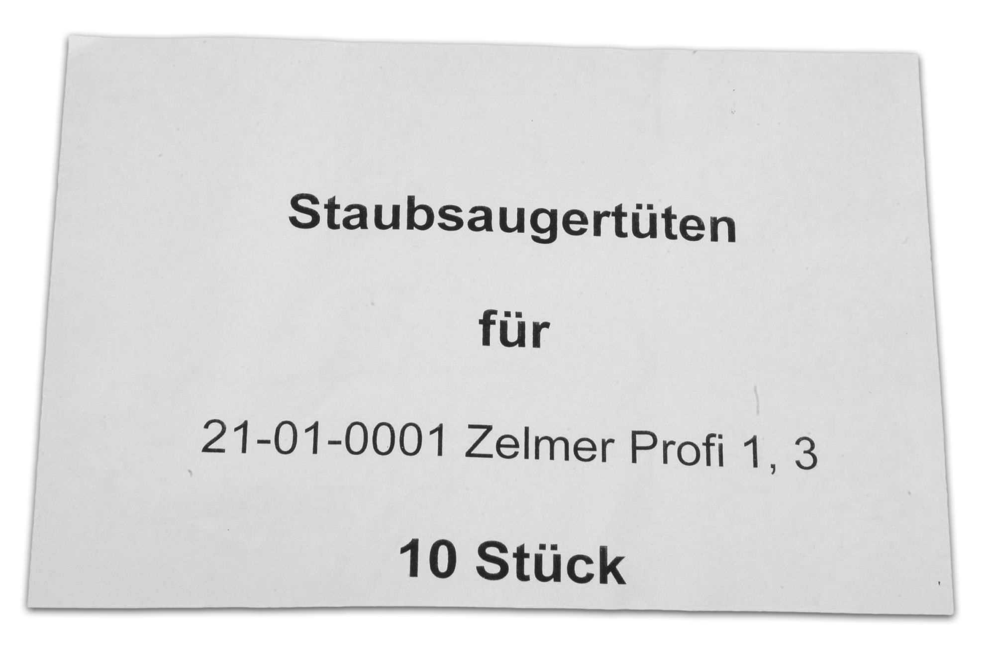 10 Staubsaugerbeutel passend für Zelmer Profi 1, 3 Blitz Fritz T9