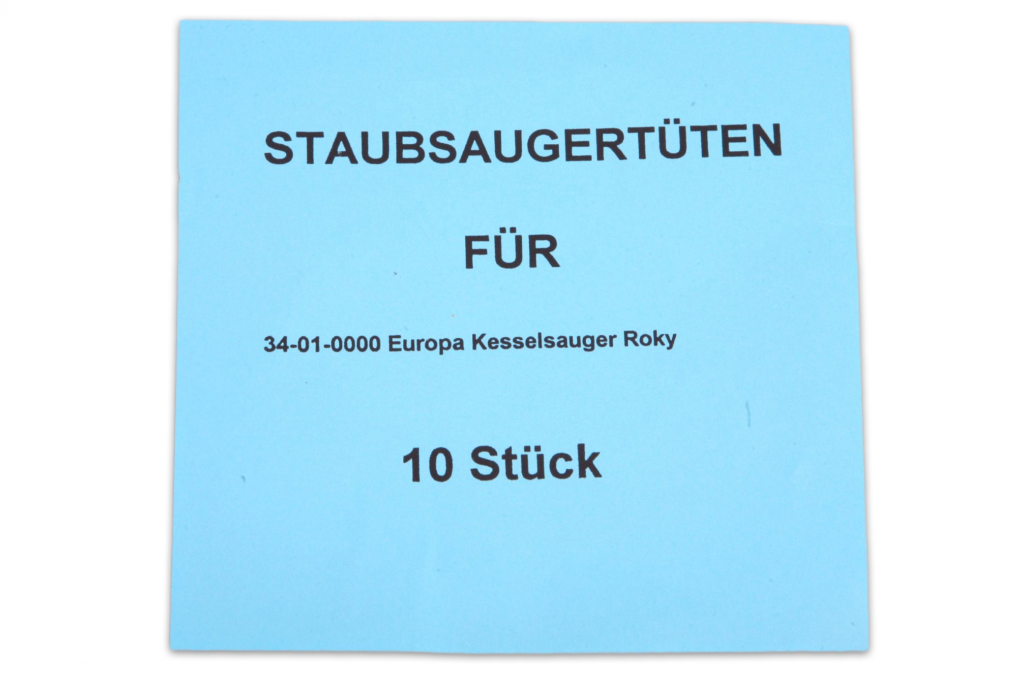 10 Staubsaugerbeutel passend für Europa Rocky 1, Cleanfix Silence 180, Base 103